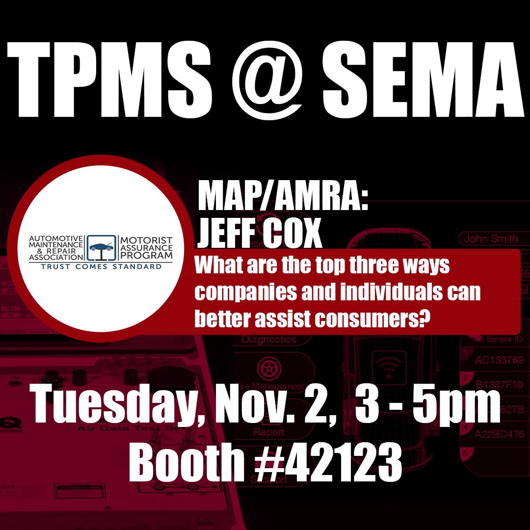 🚨Speaker highlight - Jeff Cox - MAP/AMRA 🚨

Learn how you can better assist your consumers 🙌

We are only FIVE days away from SEMA!

<a href="/SEMASHOW/">SEMA Show</a> #ATEQ #Partners #SEMA2021 #MAP #AMRA