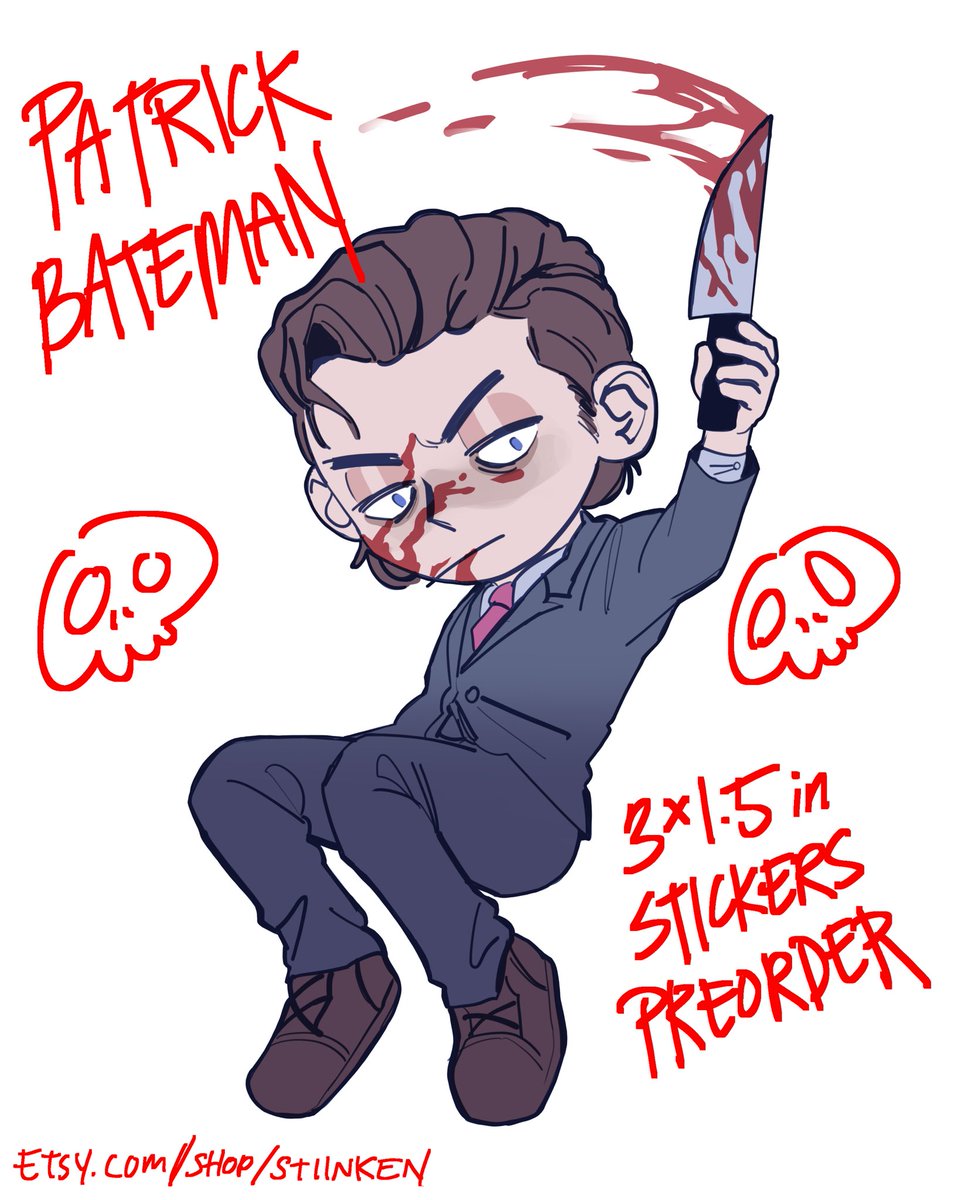 happy halloween 🔪 i just listed the preorders for this sticker on my etsy 
https://t.co/6KEoJiVXKJ 