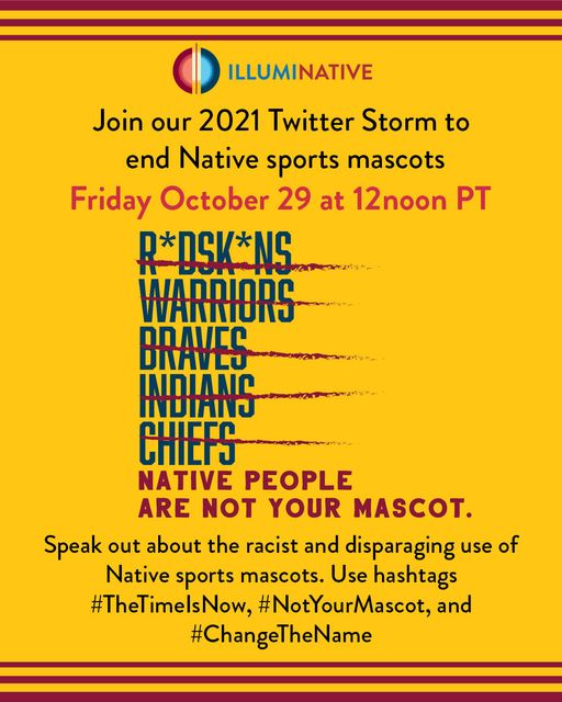 AmericanIndian8's tweet photo. #NotYourMascot
#INDIGENOUS #TAIRP 
@_IllumiNatives https://t.co/0fIJi350Mo