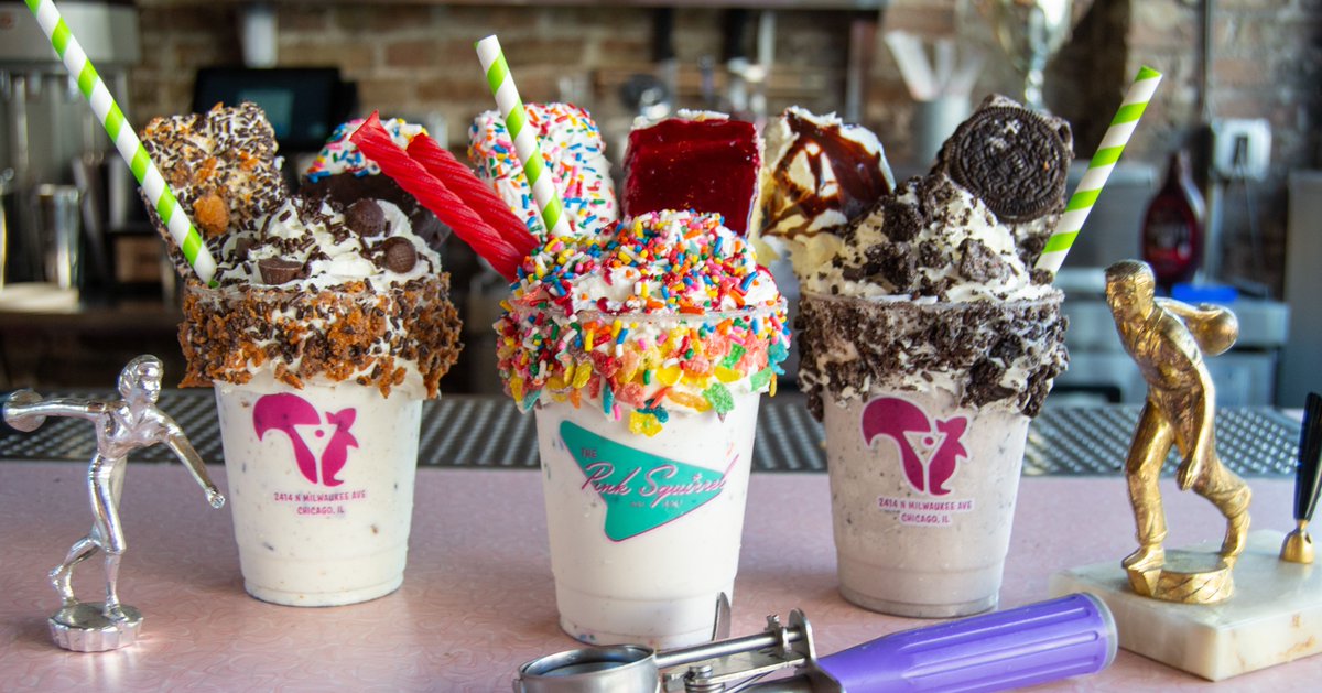 Our milkshakes have gotten SQUIRRELY 🐿🤩 

Introducing our brand new Squirrely Milkshakes: The Cereal Killer, Peanut Butter Me Up, and Oreogasm. Stop by to try one for yourself 😋