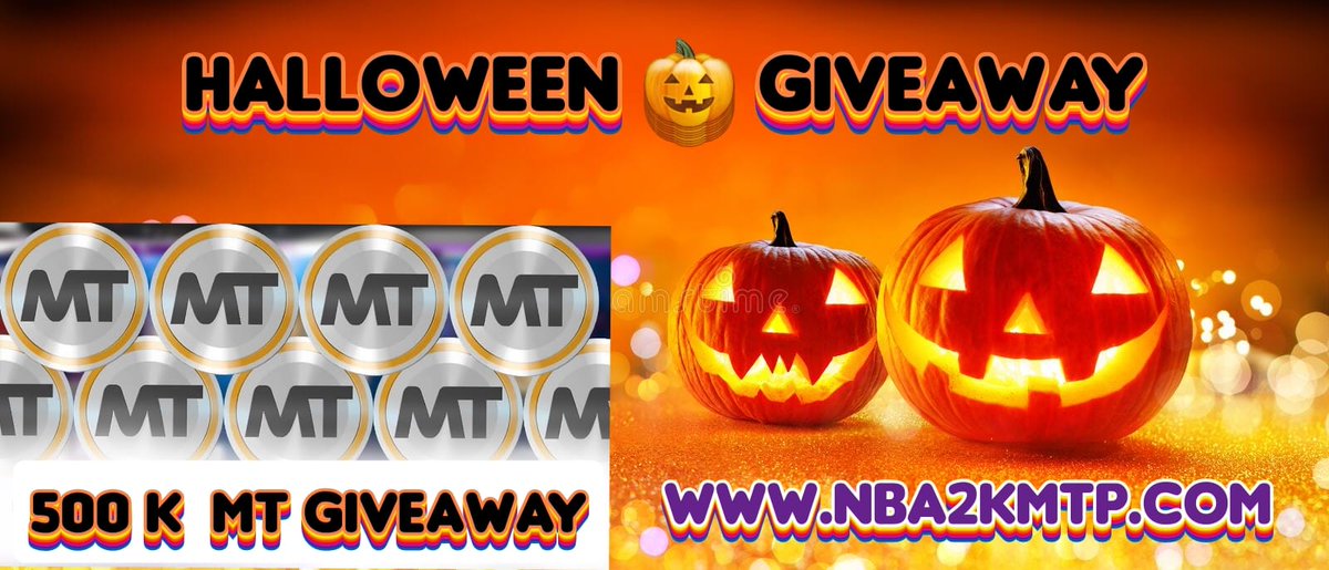 TDstubs's tweet photo. #HappyHalloween2021 🎃

#Halloween #Giveaway 500K #NBA2K22 #MT ❤

Easy To Enter:
1⃣Follow @2k22Code @NBA2KPrime @NBA2K_World
2⃣Like &amp; RT
3⃣Tag 2 Friends On Comment

Winners Will Be Announce On This Sunday 4PM EST. 

Good Luck🤞🏼Everyone... 

SPONSORED BY: https://t.co/CuQheLHJ29 https://t.co/lgu5wQkPIR