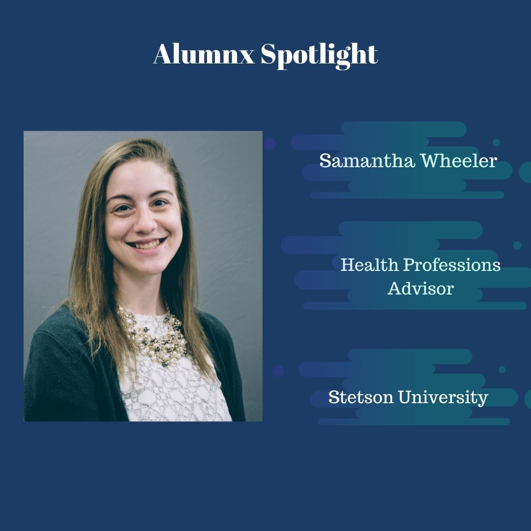 UMaineHigherEd's tweet photo. Today we are featuring alumnx Samantha Wheeler. Samantha is Stetson University’s first Health Professions Advisor and she is working on expanding the Pre-Health Program. https://t.co/2z0dvPuUpx