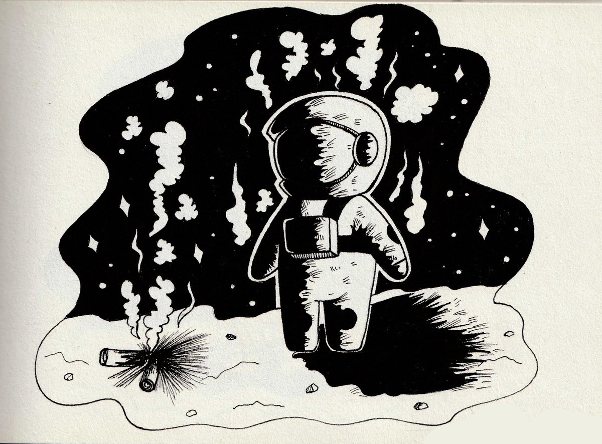 DreamNerdy's tweet photo. #inktober #giorno28 #bruciacchiato https://t.co/5SJAkkotnm