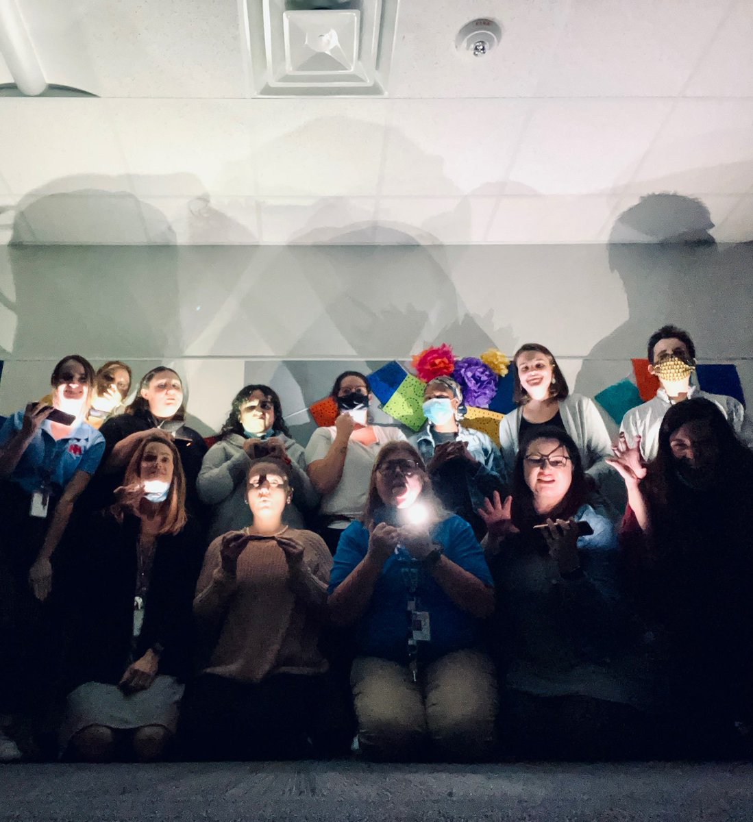 Lights out, IMMS! The English department decided to get into the spirit of Halloween when the electricity went out today! <a href="/IMMSLions/">Irma Marsh Middle School</a> <a href="/CastleberryISD/">Castleberry ISD</a>