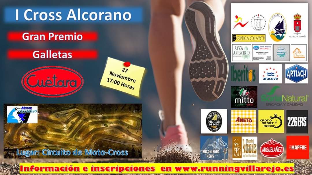 🔉🔉Mañana abrimos inscripciones🔉🔉

** Gratis para todas las categorías

ℹ️ toda la info e inscripciones mañana en:
runningvillarejo.es/cross-alcorano…