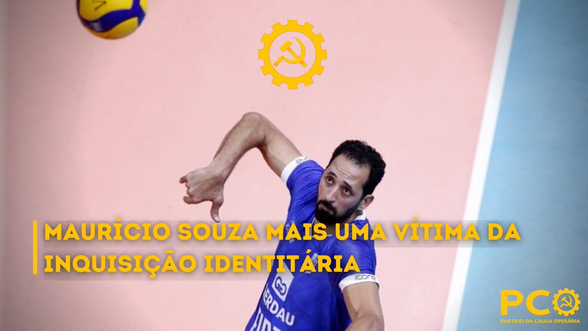 PCO29's tweet photo. Na linha de corte do tribunal identitário, Mauricio Souza nem sequer pode expressar suas opiniões. Em mais um faniquito dos identitários, a liberdade de expressão fica cada vez mais ameaçada. #PCO29 #ForaBolsonaro #LulaPresidente https://t.co/rDTCXqjcgD