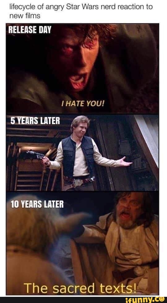 SWCultureLive's tweet image. The Cycle of Star Wars fandom