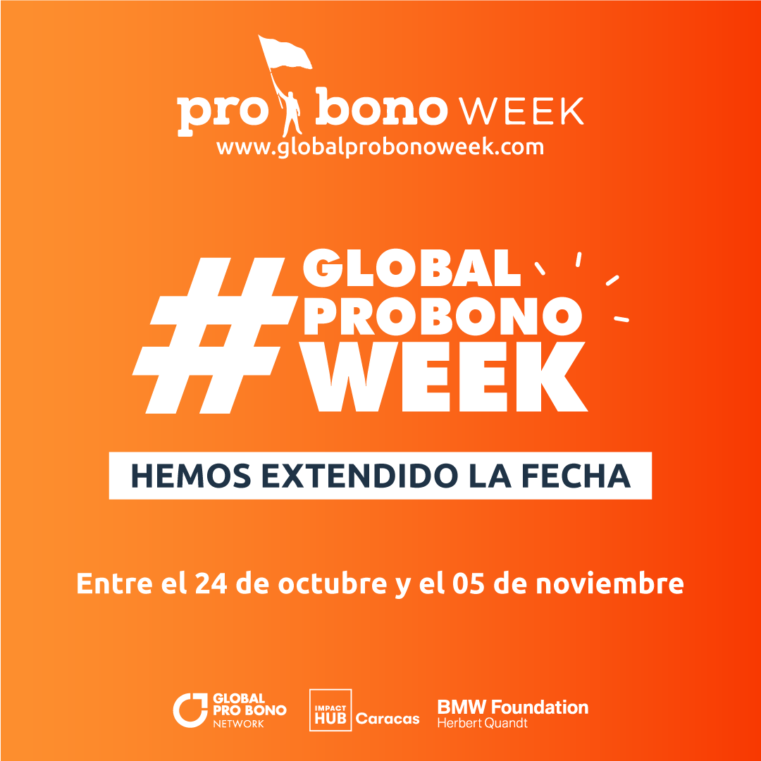 #Noticias #SemanaGlobalProBono se extiende hasta el 5 de noviembre con las mejores personas para transformar el mundo 👩‍💻bit.ly/3CkkdHP