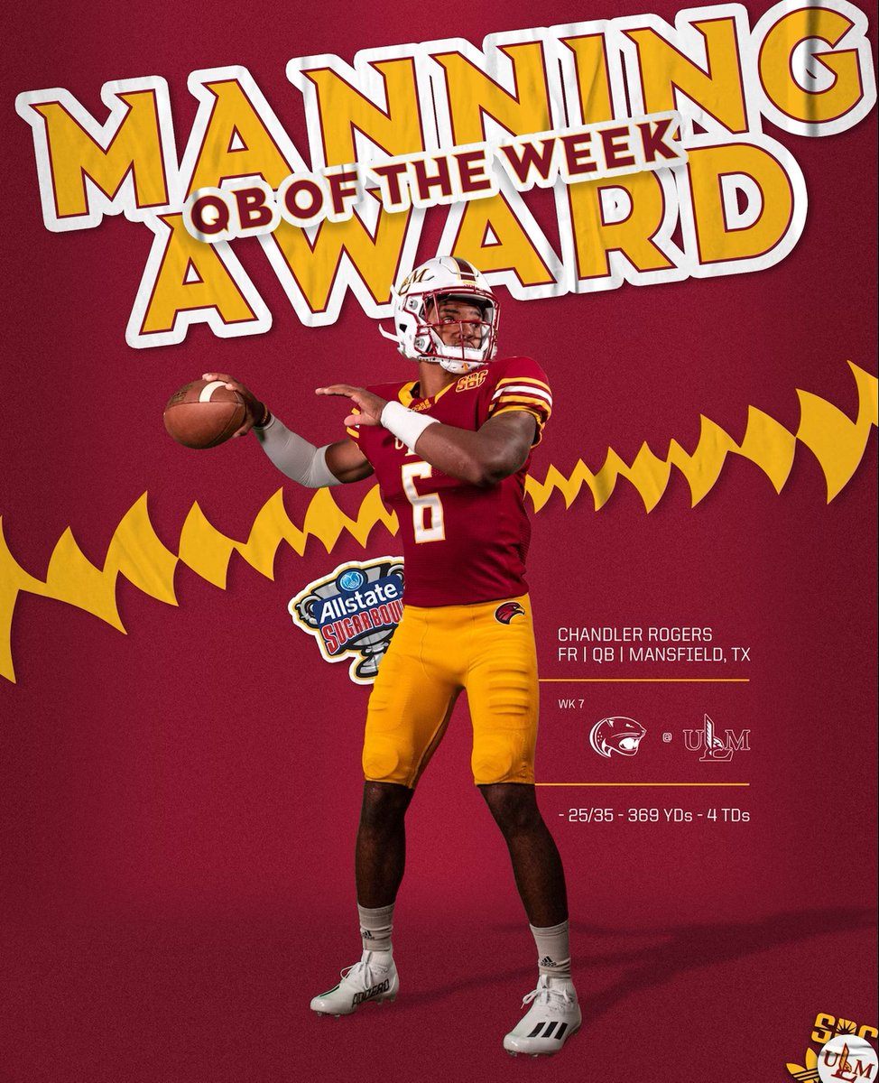 Congratulations, <a href="/_chandlerrogers/">C4</a>!! And thank you Warhawk Nation for your votes!!

<a href="/SugarBowlNola/">Allstate Sugar Bowl</a> #TheBestIsOnTheBayou