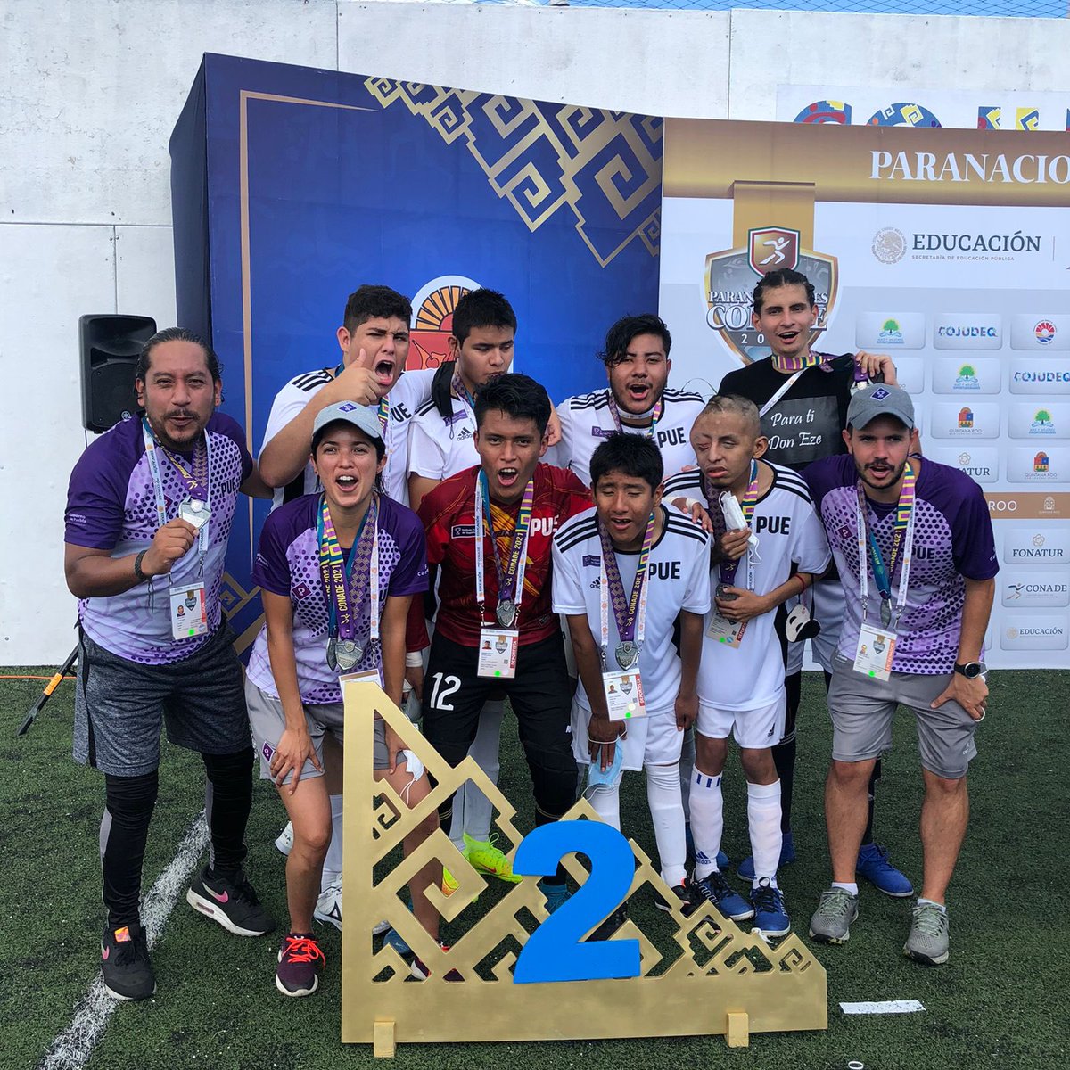 ToposFCPuebla's tweet photo. ¡SOMOS PLATA!🥈

En esta ocasión nuestro similar fue mejor que nosotros y fue un orgullo haber disputado contra Coahuila una gran final.

¡INFINITAS GRACIAS A TODOS POR APOYARNOS!

¡VAMOS PUEBLA!

#JuegosParaNacionales #CONADE2021 #Juvenil #Futbol5 https://t.co/2psgCsO01v