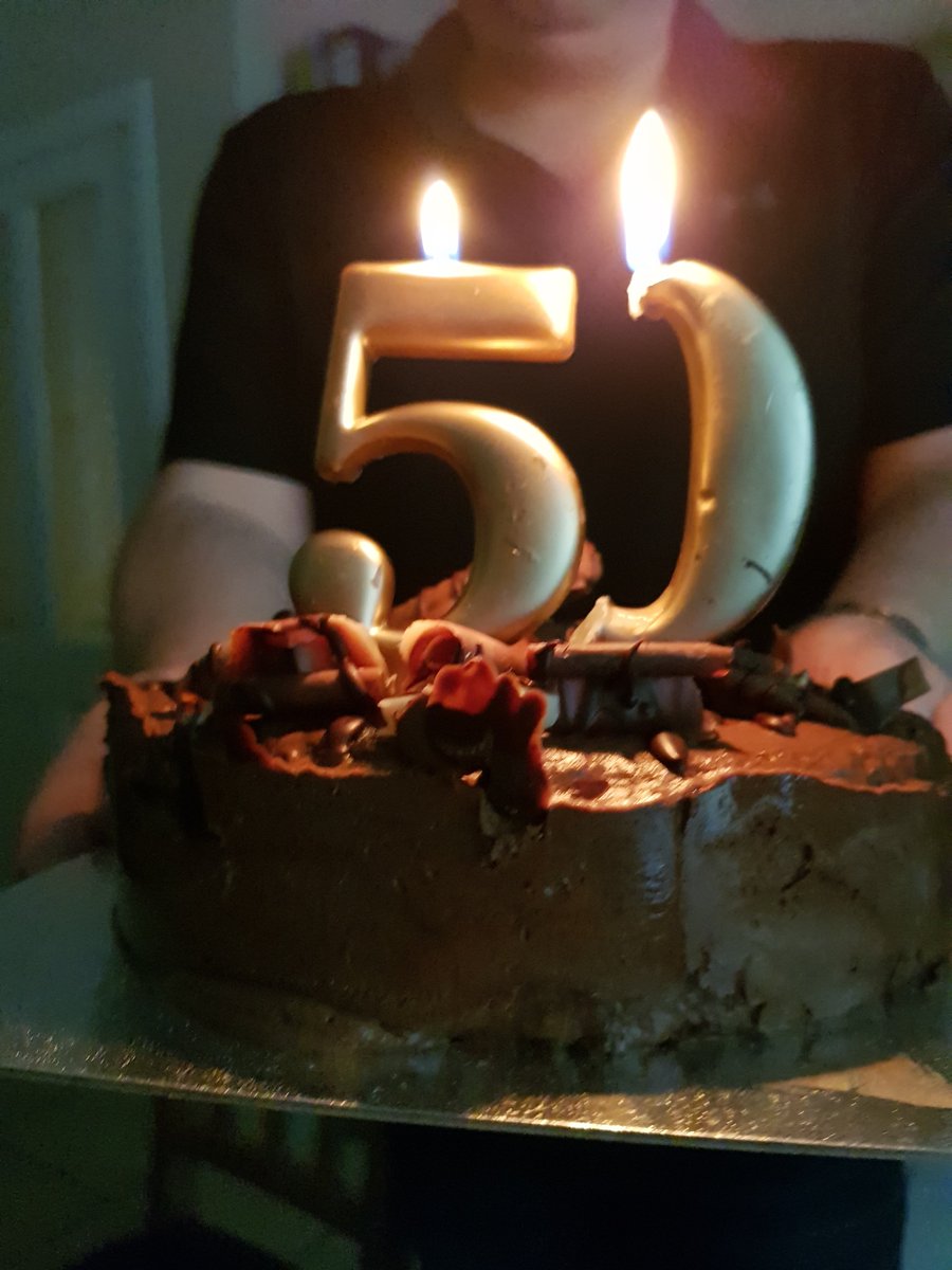 Chunkyplodder's tweet photo. Couldn't properly celebrate 50 due to lockdown, kept the candles anyway and chopped a bit off
#51notout https://t.co/a0yRre3QUU