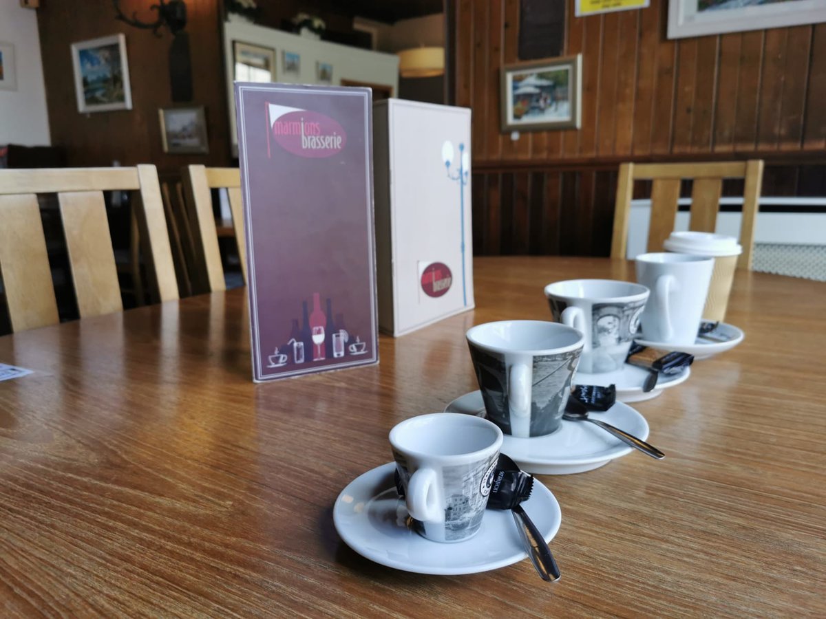 MarmionsMelrose's tweet photo. We're lining up the coffee cups for today. What's your choice? Then relax! #Coffee #coffeebreak #fridaycoffee #latte #americano #Melrose #scottishborders #liveborders https://t.co/yNk3TSXbLw