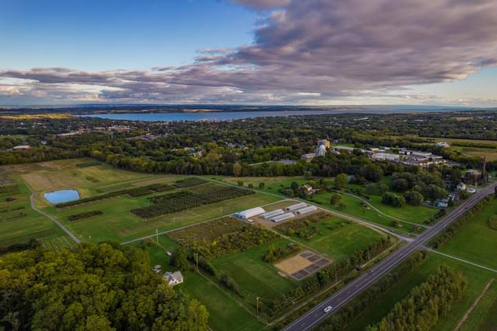The rolling farm land, excellent soils and microclimate of Geneva, NY make Cornell AgriTech a perfect location for world renowned agricultural research. These bird’s eye views capture the beauty and expanse of our campus and research fields.