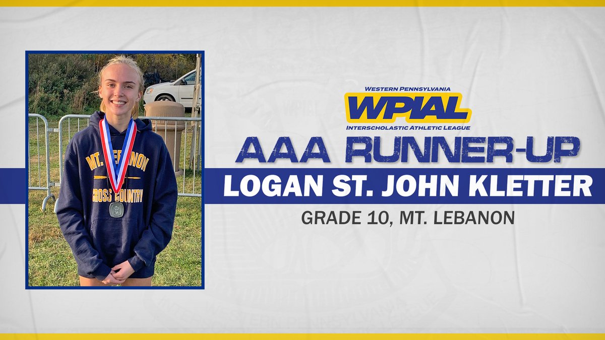 wpial7's tweet photo. 𝗬𝗼𝘂𝗿 𝟯𝗔 𝗚𝗶𝗿𝗹𝘀' 𝗖𝗿𝗼𝘀𝘀 𝗖𝗼𝘂𝗻𝘁𝗿𝘆 𝗜𝗻𝗱𝗶𝘃𝗶𝗱𝘂𝗮𝗹 𝗥𝘂𝗻𝗻𝗲𝗿-𝗨𝗽 𝗶𝘀...

🥈 Logan St. John Kettler, @MtLebanonSports 

Congrats, and best of luck at PIAAs! 👏👏

#WPIAL | 🎽🏆 https://t.co/1BJZtiHuoY