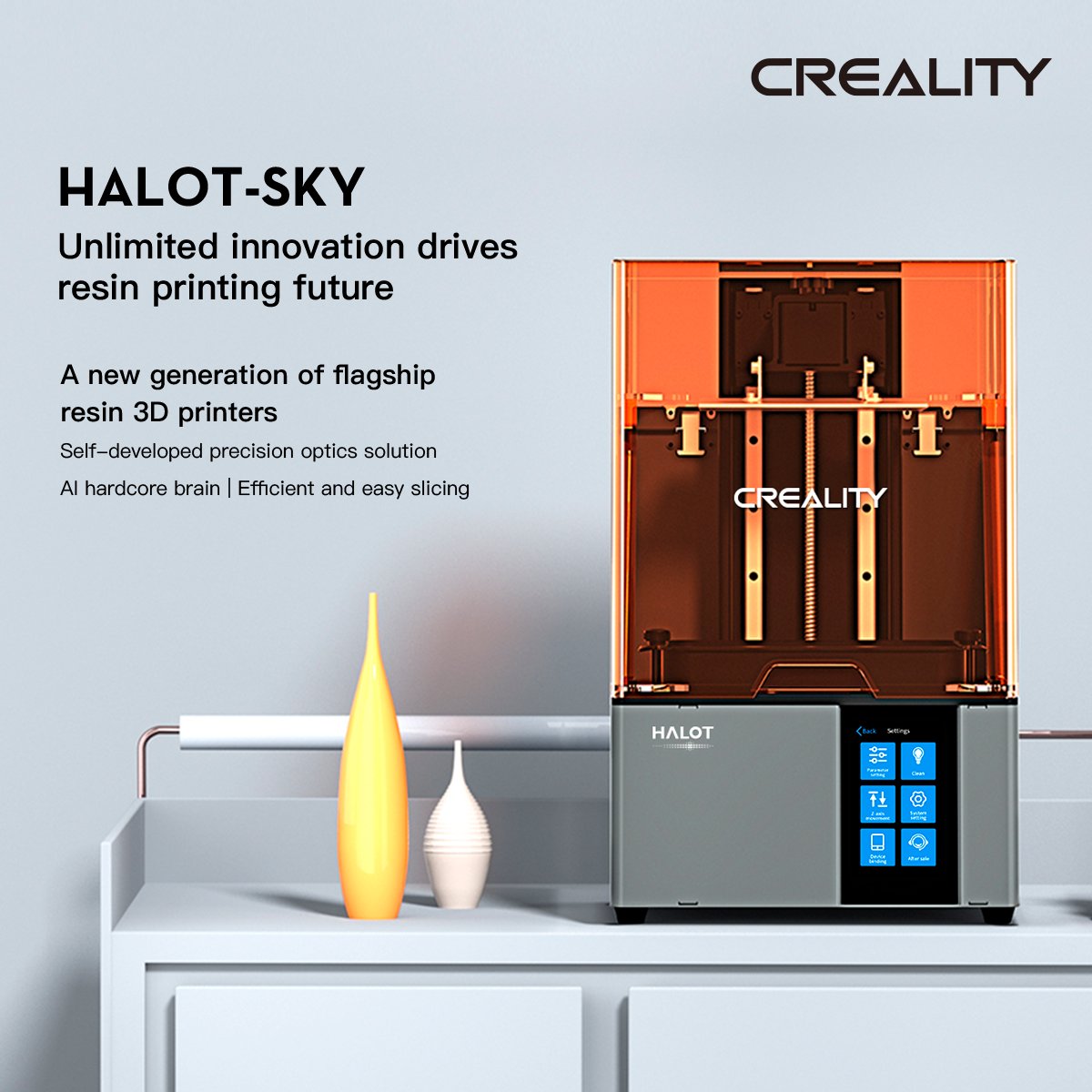 Nativos3D's tweet photo. HALOT-SKY es una nueva generación de #impresoras3D de #resina emblemáticas, es la innovación ilimitada que impulsa el futuro de la #impresión3D.

+INFO de #HalotSky aquí: https://t.co/COlndB8pl6

#Creality #3DPrinter #3DPrinting #Impresión3D #Impresora3D #3DPrint #Creality3D #3D https://t.co/AGVqUYGa18