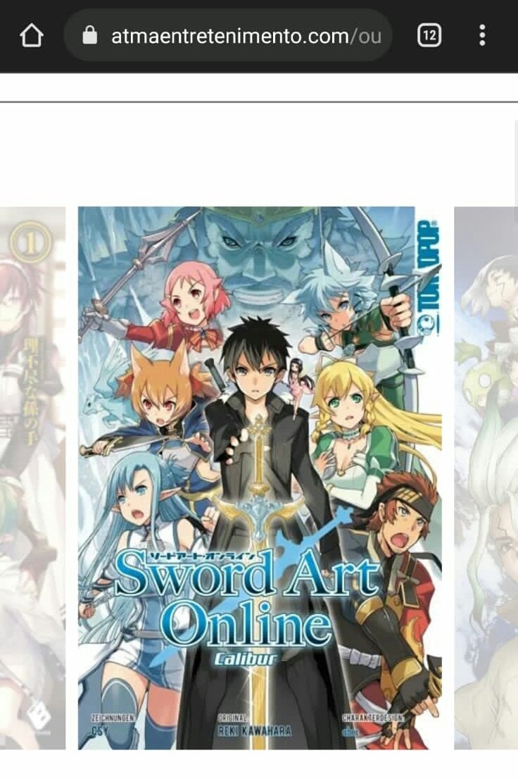 Panini lança em julho o mangá “Sword Art Online Calibur”