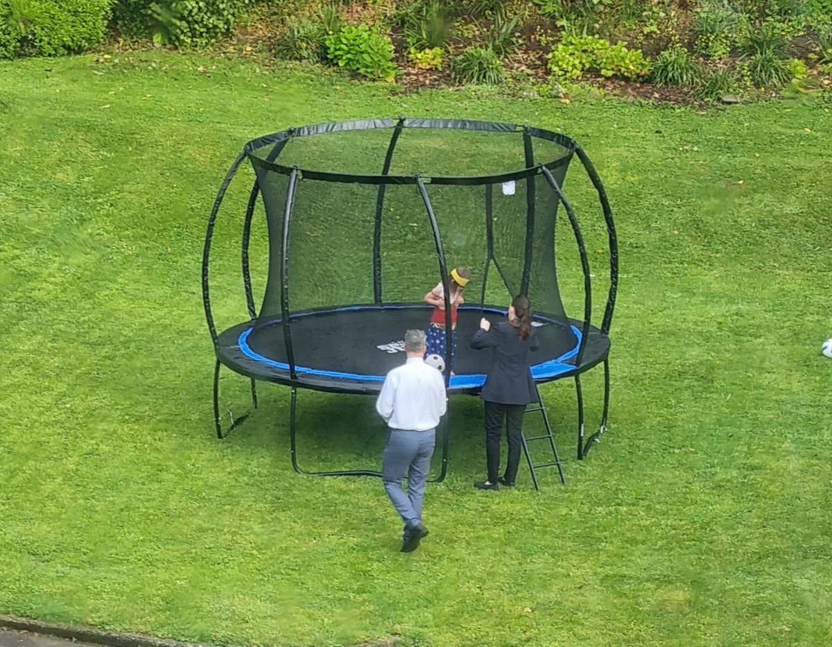 It's not everyday you see Wonder Woman being told off by a Prime Minister for sneaking out of the house to use her new trampoline, but these are the crazy times we live in I guess.