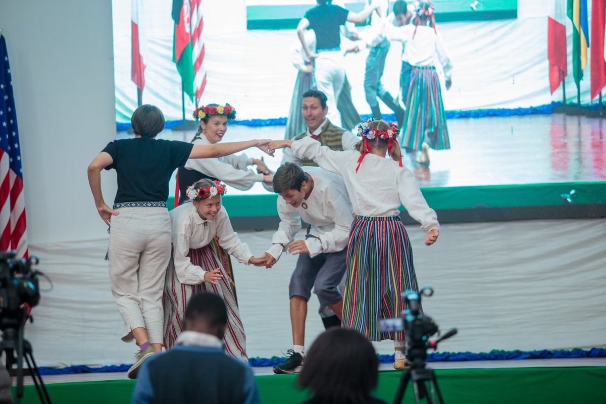 SunDeesPE's tweet photo. Always great to learn about different cultures and traditions of school's community and always honored and proud to share our Latvian🇱🇻 heritage @RutaBaskevica @KrissB27 
Zambia/UN Day celebrations 2021.
International School of Lusaka #islzambia #islusaka
https://t.co/2pDFaeCjhL https://t.co/43n9aVHAPz