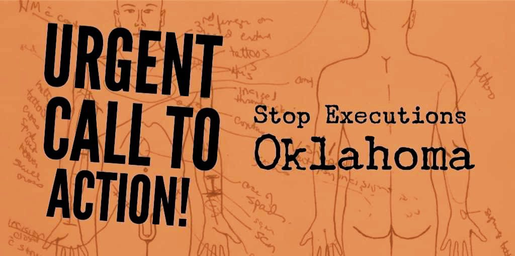 There are really no words to describe how abhorrent the Death Penalty truly is!  #Oklahoma plans to execute 7 men!  Please! please do all you can to ALERT ALL the elected representatives in this state!  Tell them that the death penalty is NOT justice! It’s just murder!