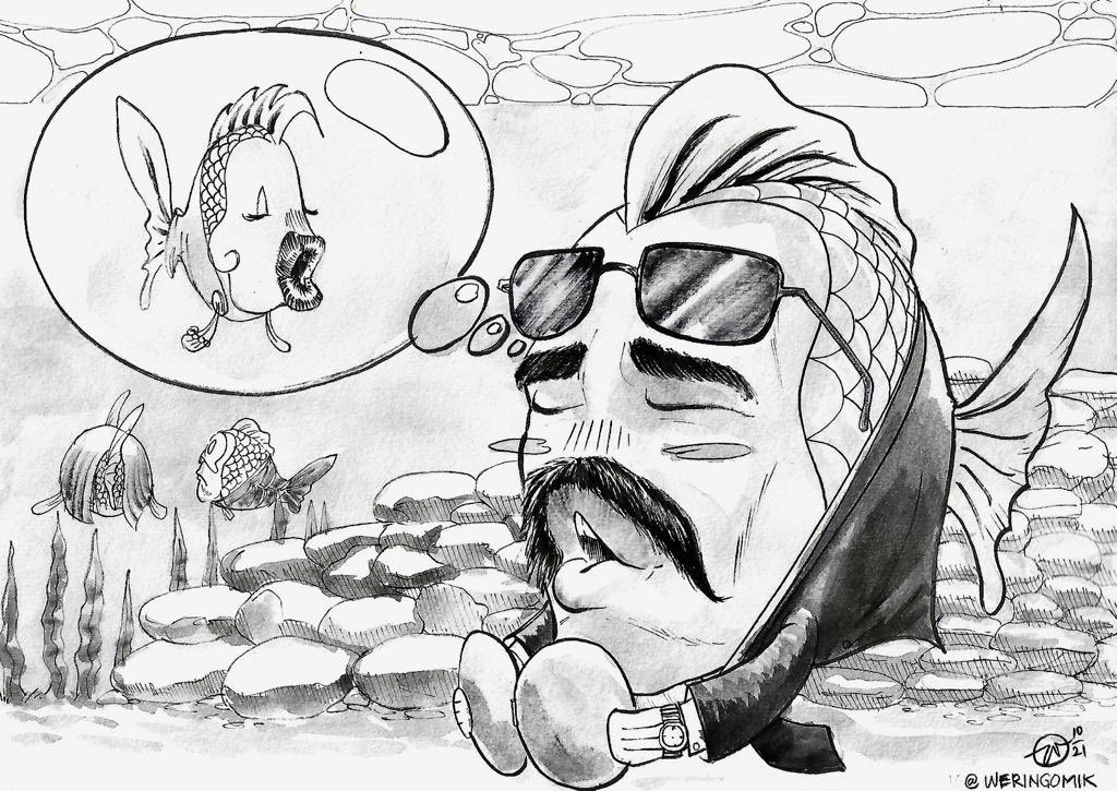 GrumpyKoiNFT's tweet photo. Congratulations to daniel_C#9107 for winning our second “what the fish” contest!

Here is the sketch of his idea « Grumpy koi makes a smooching face/kissing face. And if there're two grumpy koi they smooch each other when you're not looking at them. » https://t.co/VED7i6Gh6q