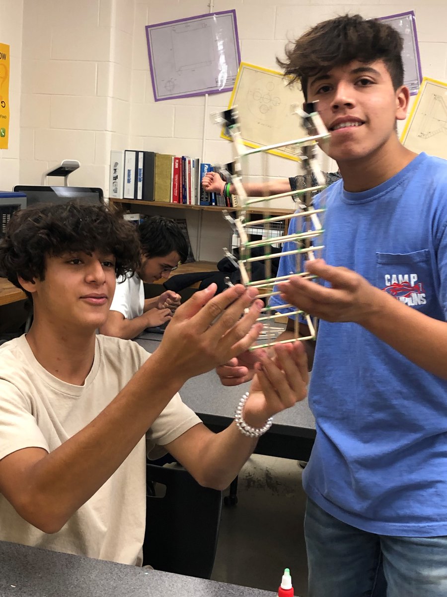 Time to design and build bridges...

It's all about learning the steps in the design process! The build and test of the design are the highlight for the students in this first Principles of Applied Engineering project. #MFISDCTE