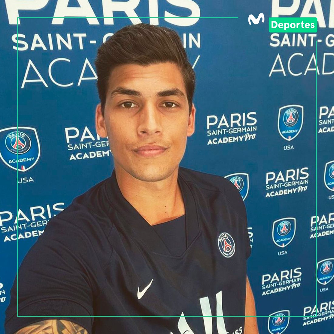 MovistarDeporPe's tweet photo. Iván Bulos comenzó una nueva etapa en su carrera trabajando para el PSG, uno de los equipos más importantes del mundo, en su academia de Miami, dedicada a entrenar a jugadores desde la sub 8 hasta la sub 19. 🙌 ¡Buena suerte, Iván! 🇵🇪✨⚽️ https://t.co/rdc97iBVaE