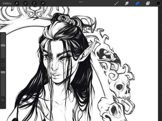 I had hoped to have this piece done by today but the art gods did not bless me with speeeed. Anywho here's a sneak peek cause it's Thursday #CriticalRoleSpoilers 