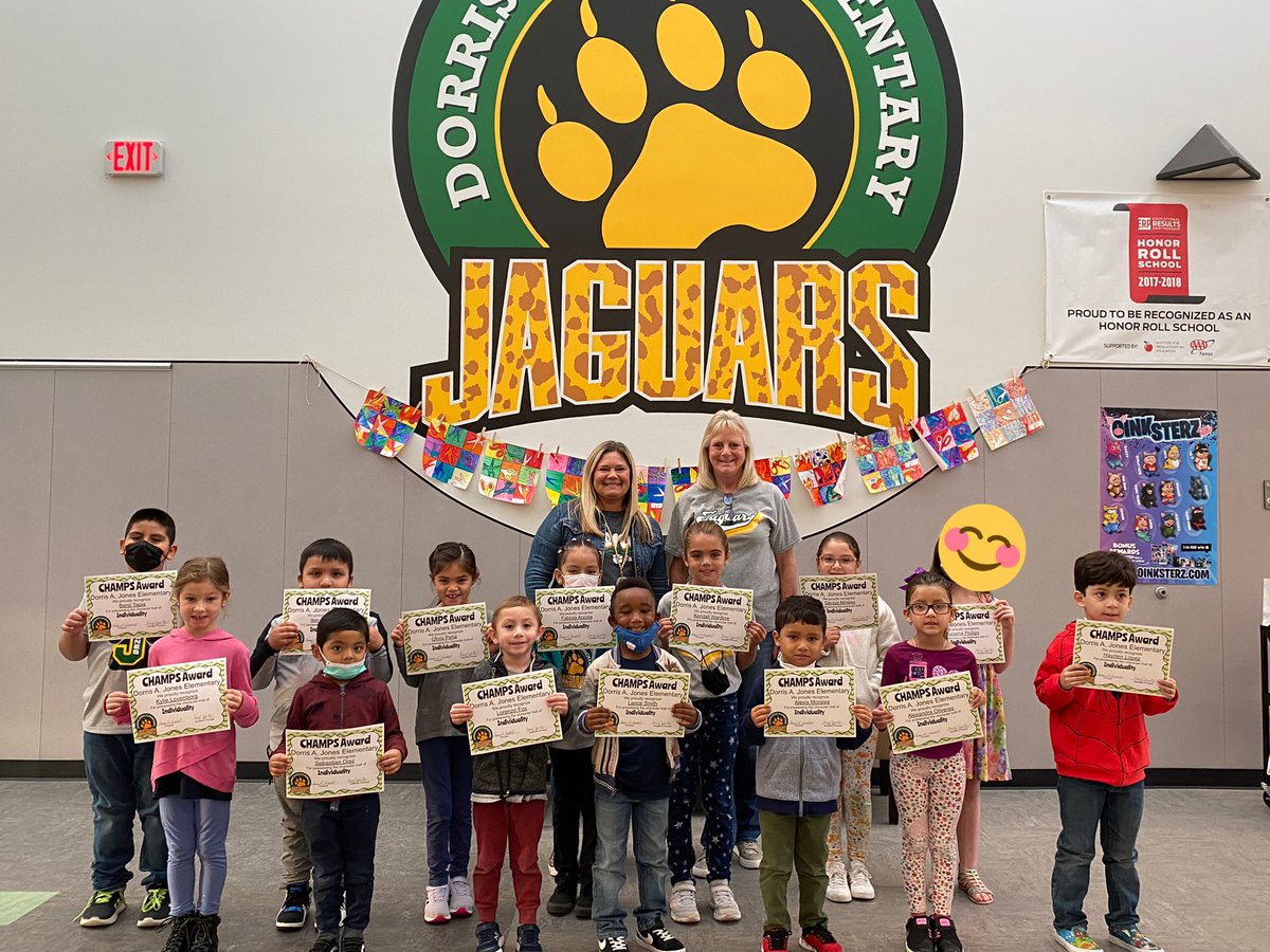 Congratulations to our CHAMPs of the month! These students can’t wait to share what makes them unique with the world! #individuality <a href="/jonesrisd/">Jones Elementary</a> <a href="/ElemCounSELors/">Rockwall ISD Elementary Counselors</a>