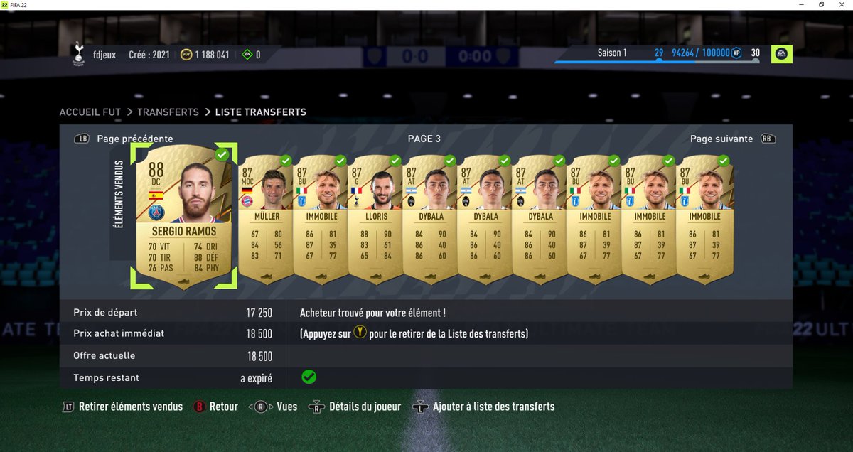 ceulenaere's tweet photo. Incroyable la soirée grâce comme prévu et indiqué plus tôt avec le sbc de kanté. meilleur journée sur fifa22 avec 4K et 5K net par carte https://t.co/jGQPCjuW6N