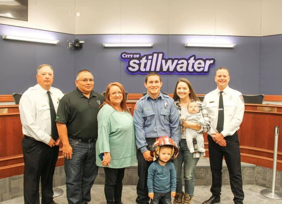 StillwaterOKgov's tweet photo. Congratulations to newly promoted Lieutenant Skylor Johnson! We are grateful for your service and proud of your accomplishments. #StwFire #StwOK https://t.co/QbcauMwJMO