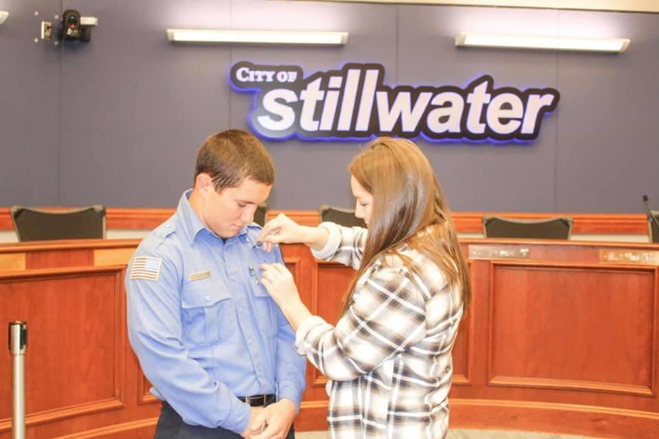 StillwaterOKgov's tweet photo. Congratulations to newly promoted Lieutenant Skylor Johnson! We are grateful for your service and proud of your accomplishments. #StwFire #StwOK https://t.co/QbcauMwJMO