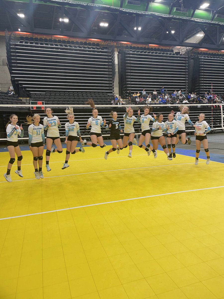 Congrats Falcons volleyball on 6th place finish at state!  Great work!