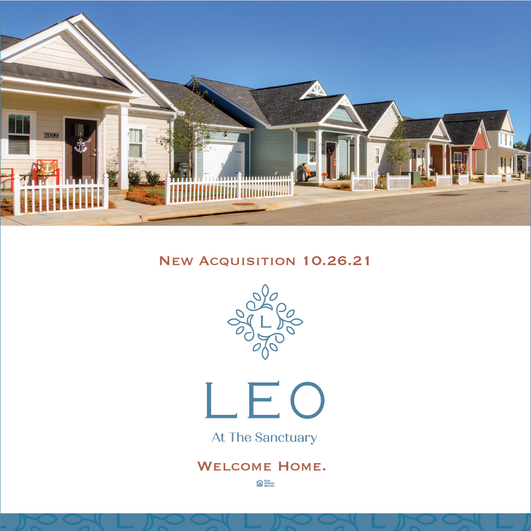 New Property Alert! We're excited to welcome to our portfolio LEO at The Sanctuary, 208 single-family homes in the community of Rincon, GA!

To learn more about what it’s like to live at LEO at The Sanctuary, click here: leoatthesanctuary.com