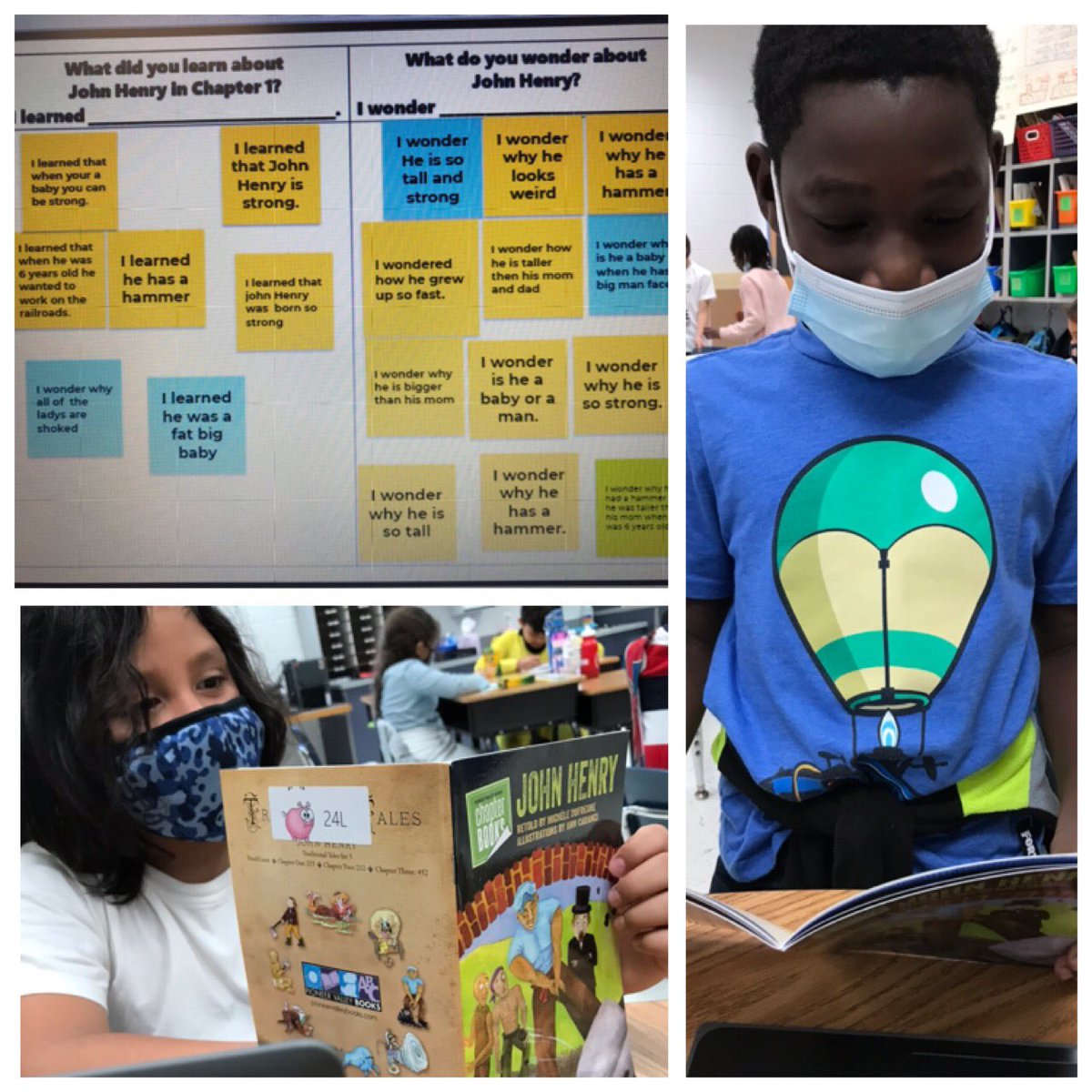 Swanda_Swims's tweet photo. 3rd graders collaborated on this #jamboard after reading the folktale, John Henry. Participation &amp; engagement were 💯. 🚂 🔨 @SwansCreekES @SWANSPrincipal @MrsSces #scestech #edtech #ELs #ESOL https://t.co/0U308qta6r