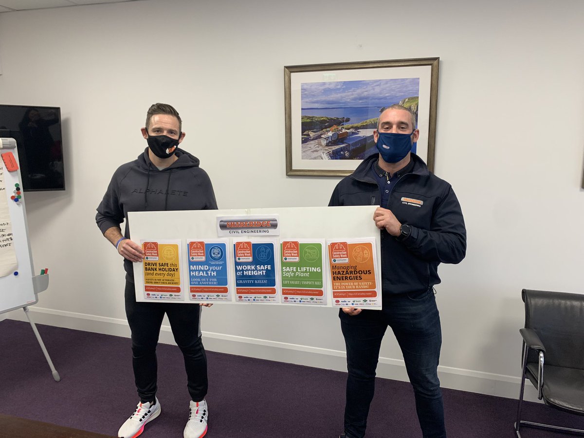 shareridge's tweet photo. We are having a great week of events here at @shareridge for @CIF_Ireland #SafetyWeek21. Thanks to all our employees, HSQE team and guest speakers for your hard work. https://t.co/w4DwqgWmbU