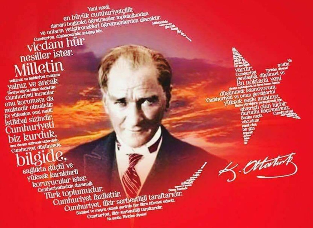 29 Ekim Cumhuriyet Bayramımızın 98. Yılı Kutlu Olsun.