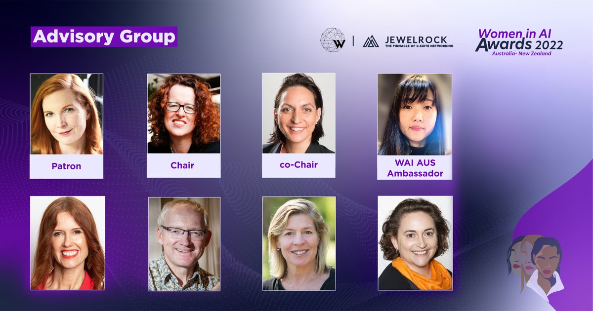 Our Advisory Group is looking for YOU!🤩

WAI Awards 2022 ANZ has a lineup of exceptional advisors, the best in the industry and they are looking to discover the talented women in AI across ANZ. 

Cheers to our Advisory Group!⭐️🎉
Apply/nominate here➡️ womeninai.co/waiawards2022a…