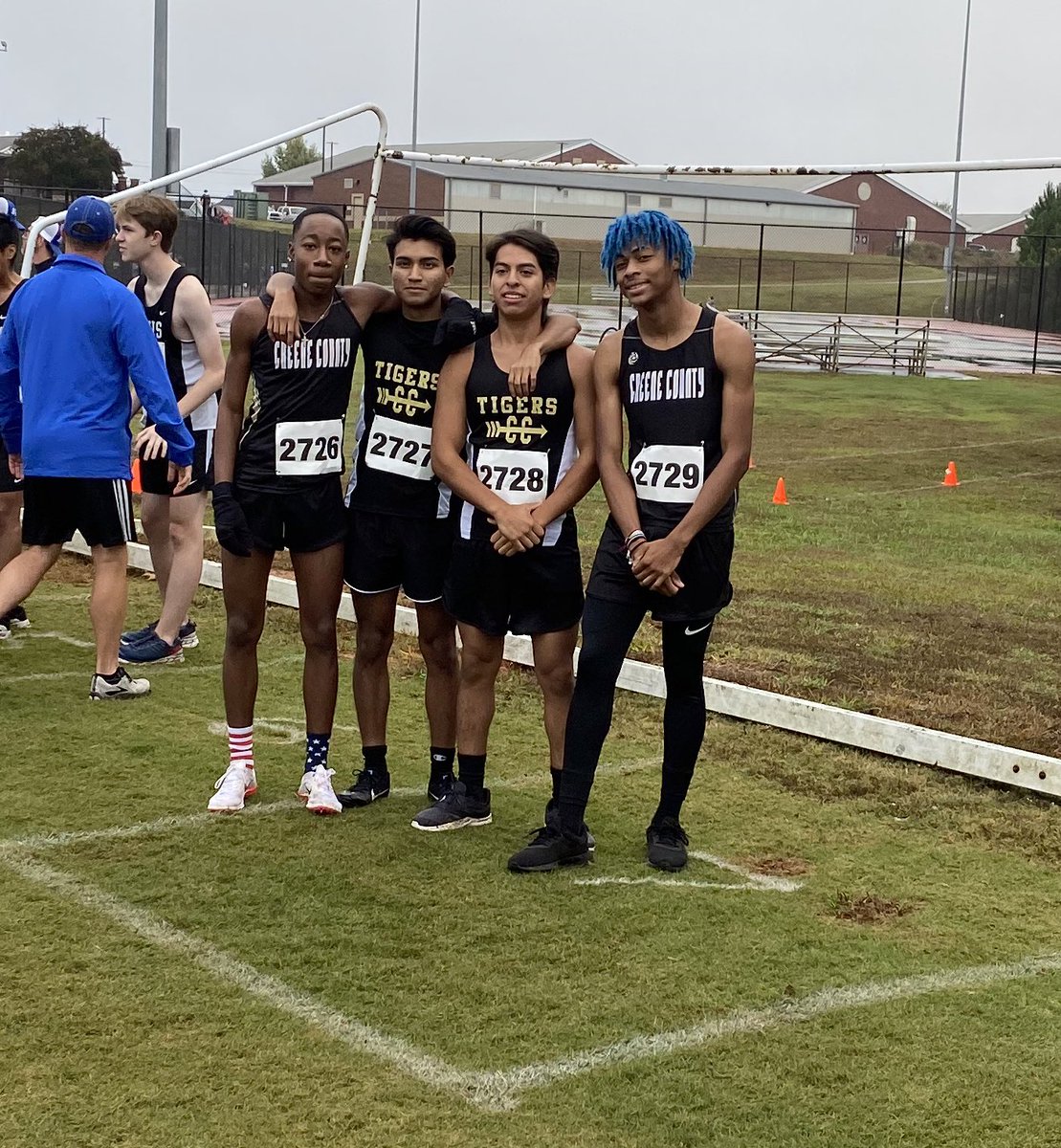 GreeneAthletics's tweet photo. Kazon Dennis wins the XC Area Championship and will compete in the @OfficialGHSA state meet. #RunningTigers https://t.co/Cipqsz4Oo3