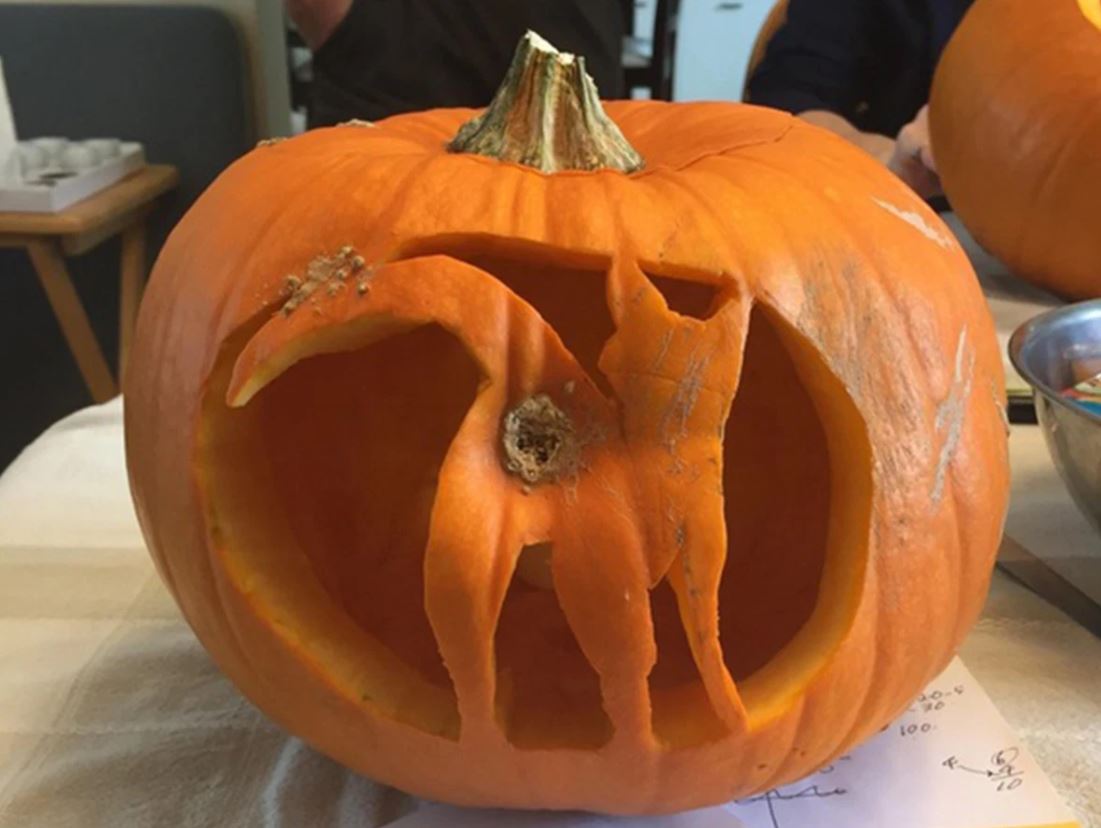 LorenzoTheCat's tweet photo. Now that is some serious pumpkin carving. https://t.co/0eUVMD4BdQ