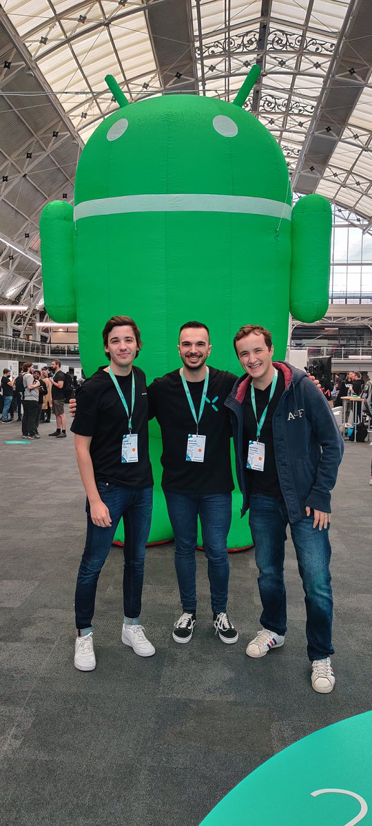 First day at <a href="/droidconLondon/">droidcon London</a> for <a href="/Decathlon/">Decathlon</a> with <a href="/maxime_maraval/">Maxime Maraval</a>  &amp; <a href="/QVouters/">Quentin Vouters</a> ! Can’t wait to be tomorrow 🤖📱