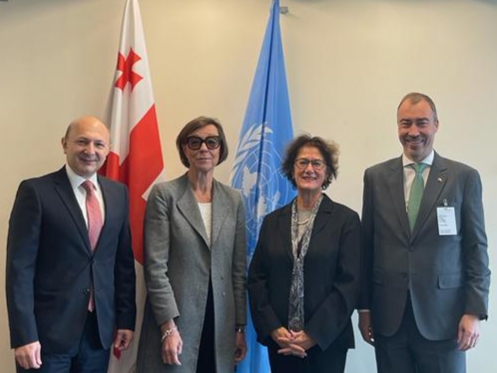 kahaimnadze's tweet photo. Was great to meet w/ Co-Chairs of Geneva Int'l Discussions @csultanoglu @annika_soder @ToivoKlaar.
Stressed importance of #IPRMs, launching #GID sub working groups, release of illegally detained 🇬🇪citizens; & meaningful talks on core issues: #CeasefireAgreement, return of #IDPs. https://t.co/fhabE1uT2s