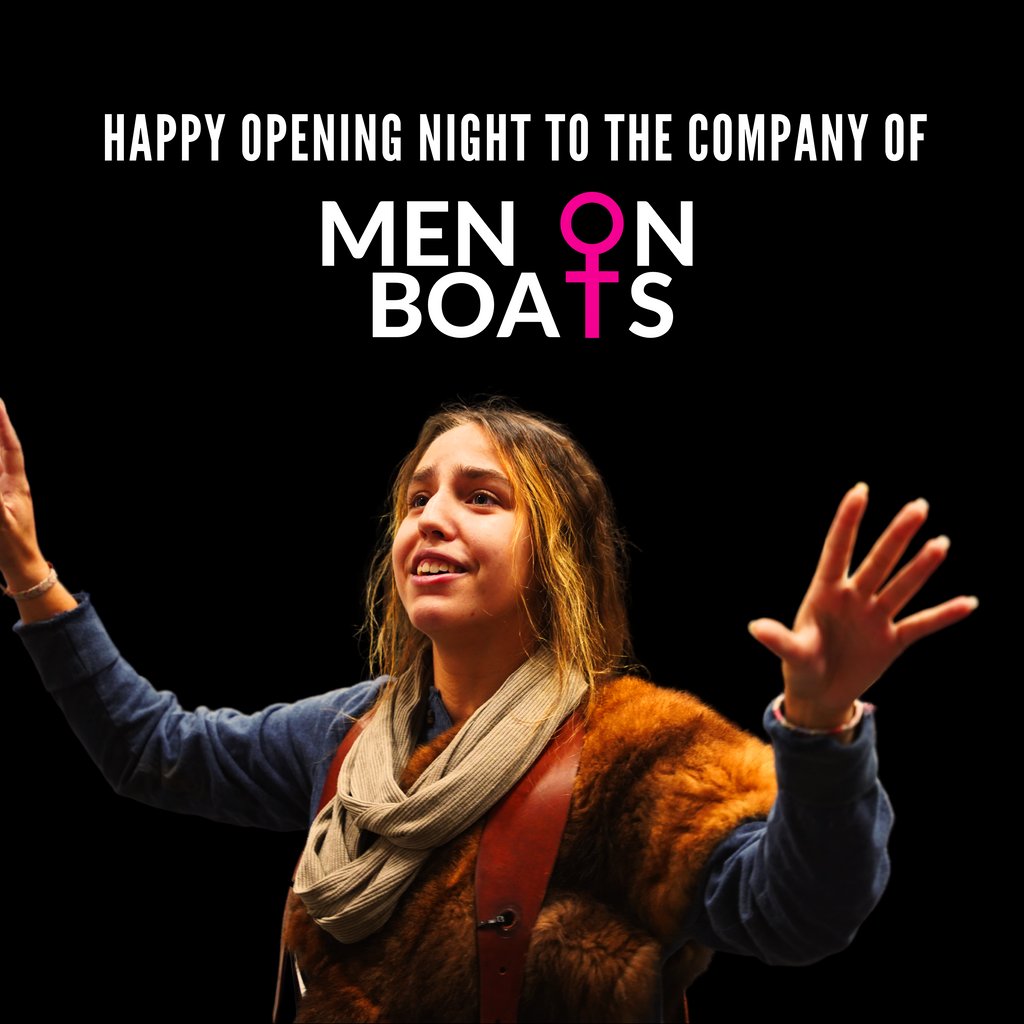 🎉 Happy opening night to the company of MEN ON BOATS! We are so proud of you! Wish them a break-a-leg! 🎉

Be sure you have your ticket to join us at tonight 7pm, Friday at 7pm, or Saturday at 2pm or 7pm. We'll see you there! Tickets are available now at bit.ly/KHStheatretick…!