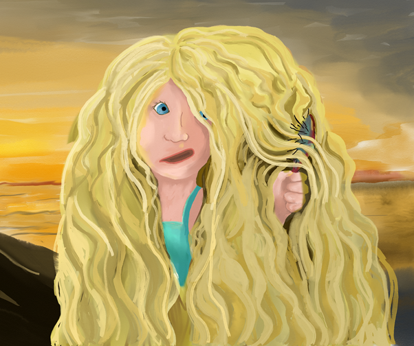 PbIbooks's tweet photo. Delmara’s long mermaid hair is always in her face and getting tangled in the coral. She tries a few inventive hair styles, but nothing is quite right. If she takes a risk and cuts it, will she lose her magic or friends? Will she still be able to chat with dolphins? #Pitch #PB https://t.co/bNaeYrtPAT