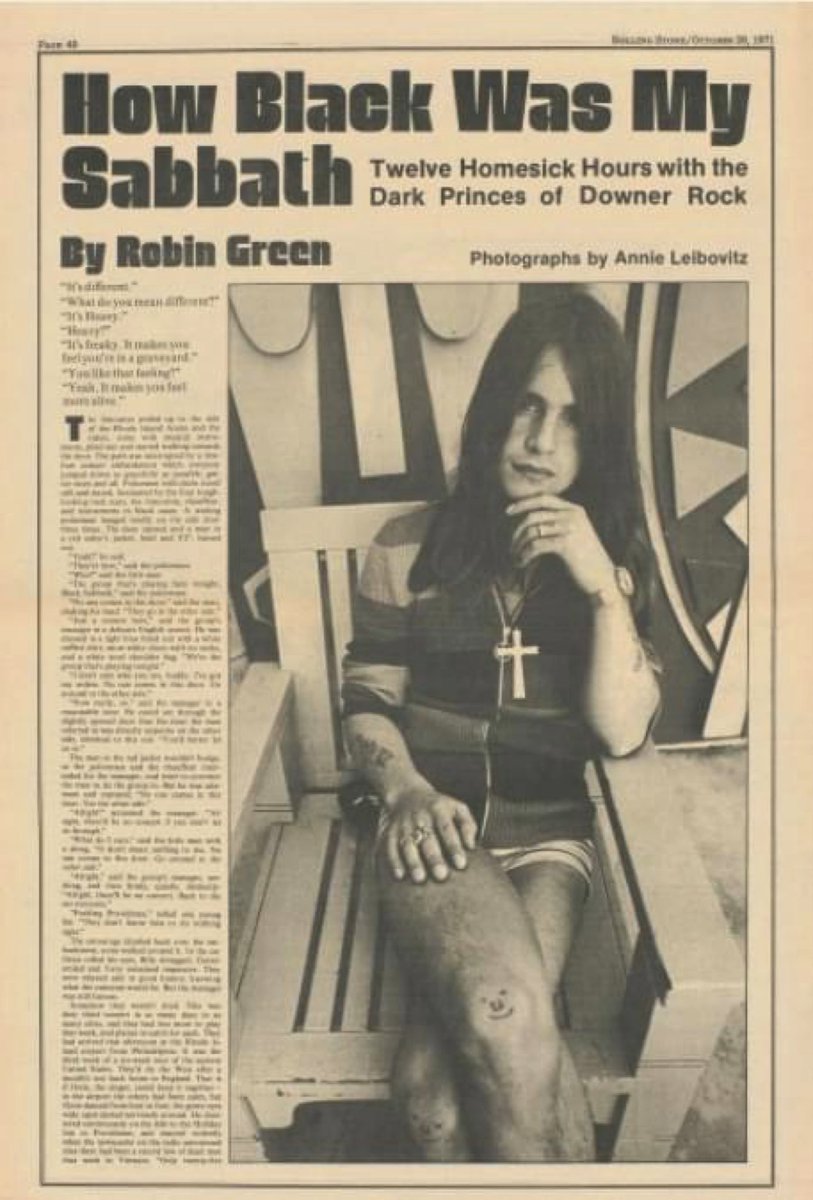 ThisDayInMETAL's tweet photo. Rolling Stone interview

October 28th, 1971
“How Black Was My Sabbath" 

Anybody have a clearer picture? https://t.co/BgLFiBICsM