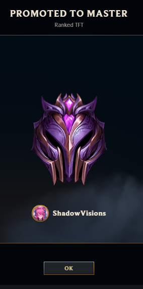 Shadow_Visions's tweet photo. Update on my last tweet, I can now officially join the college lol retirement home

Had no idea I could achieve this when I started playing again just a month ago! https://t.co/CedMVOQdD1