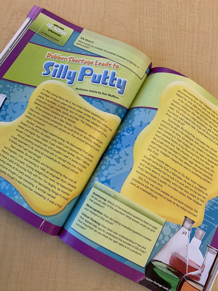 taylorissel's tweet photo. We were reading an article on the history of Silly Putty and I though “hey, why not mix a little bit of science with English?!” Students really enjoyed this lesson! #crosscurricular #internship #sillyputty https://t.co/bX3CoLi0aD