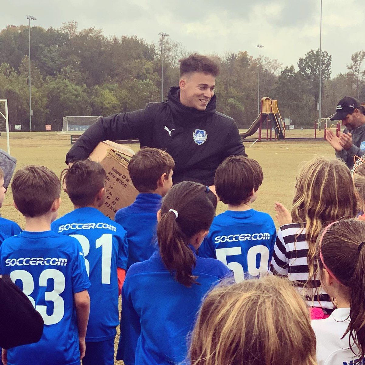 CSA_Soccer's tweet photo. Thank you Coach Tristan!🤝
Tristan has been interning at the CSA office & with CSA Youth Academy Charlotte this fall. The YA held a farewell presentation tonight for him.
We appreciate everything he has done and wish him well!
#csafamily #csaproud #csaya https://t.co/6gHSsgzgUw