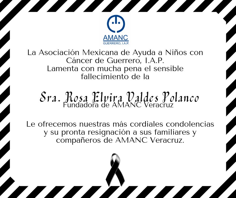 AMANC_GUERRERO's tweet photo. Lamentamos su pérdida @AmancVer https://t.co/TSd3GHt8qH