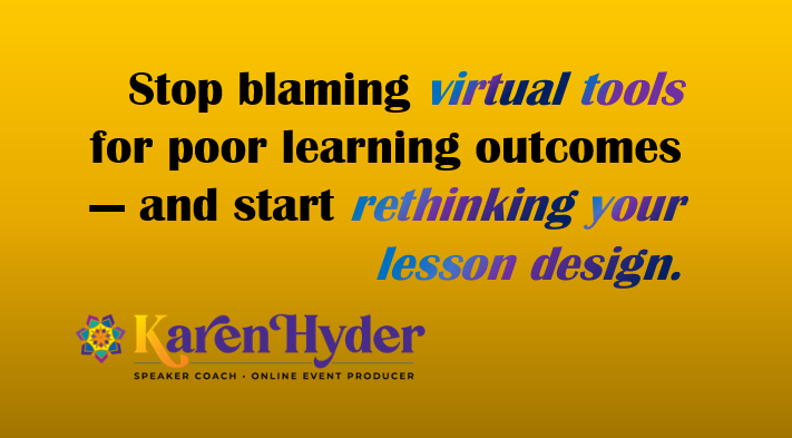 karenhyder's tweet photo. #virtualclassroom #lessondesign #VILT #compTIA #virtualtraining #virtualtools #elearningindustry #learningguild https://t.co/qq3MgSrOfb https://t.co/rcjKARQBvc