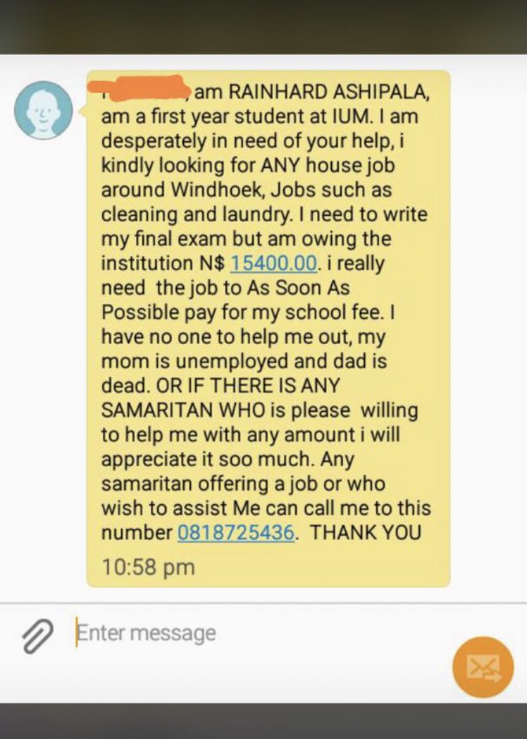 Ta_nge_ni's tweet photo. Please guys , let’s help Rainhard write his final exam. Please retweet 

You can reach him at 0818725436 https://t.co/Qc0uGcjRaR